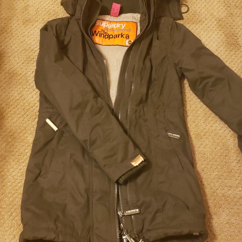 superdry windpark coat.